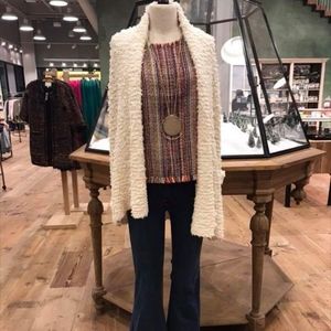 Anthropologie Maron Sleeveless Tweed Shell Top Multicolor Size 10